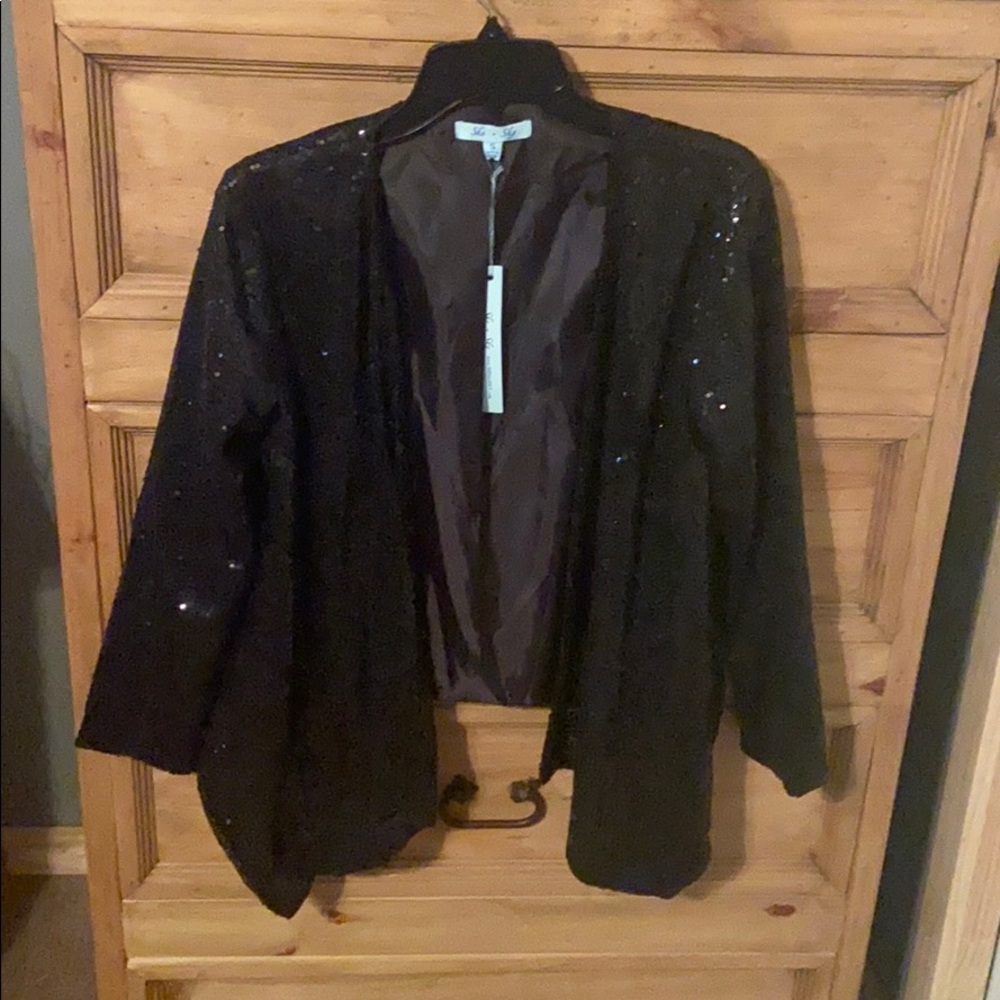 Black sequin blazer
